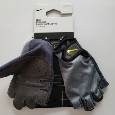 NWT MENS NIKE Dri-FIT Training Gym GLOVES Gray Size M