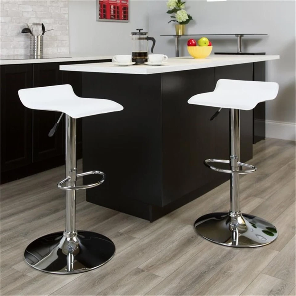 Flash Furniture Backless Bar Stool in White - Image 2 of 4