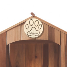 Dog Paw Print Name Pet Decoration Coloured Cat Paw Name Kennel Decor