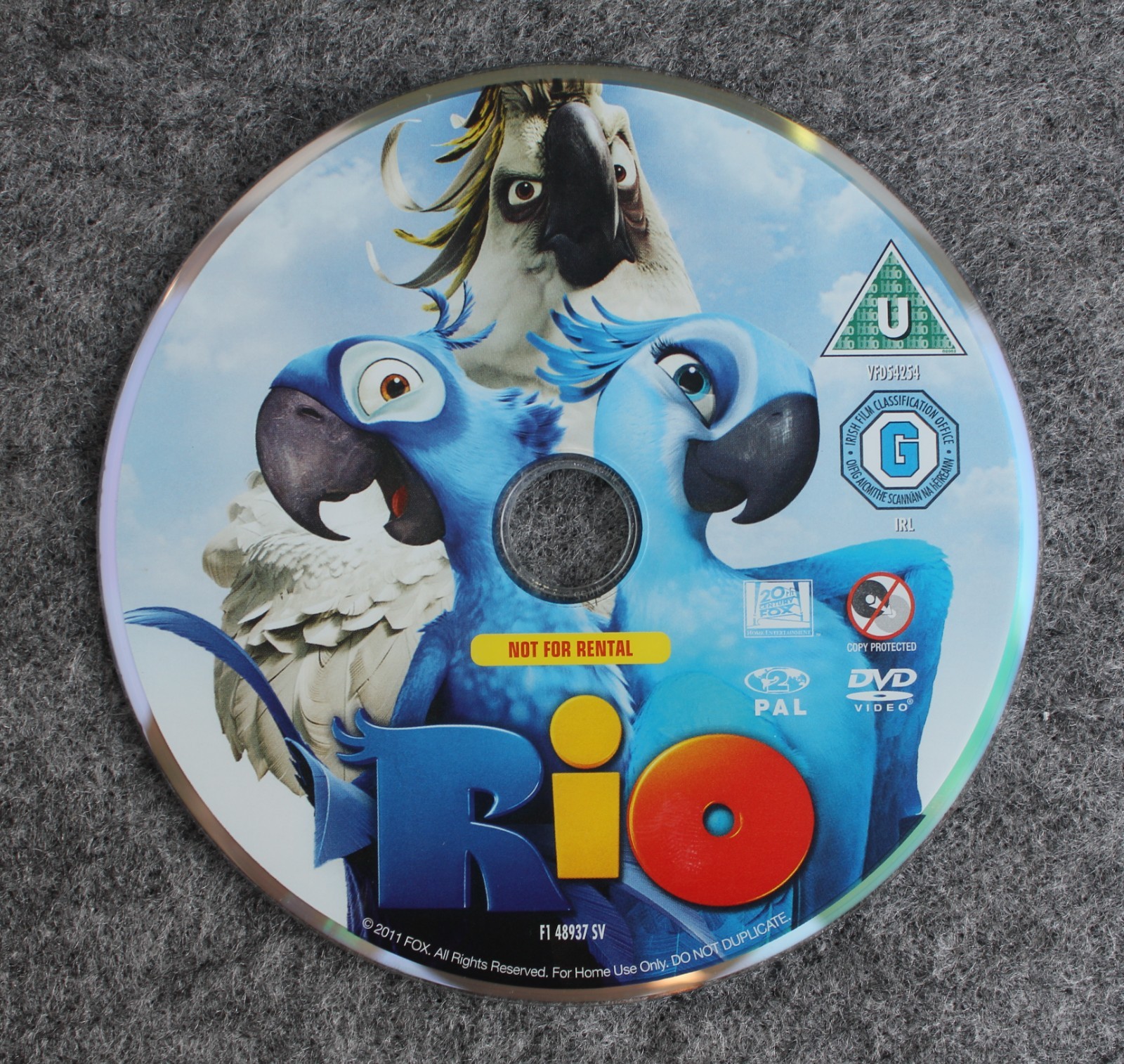 Rio DVD (2012) Disc Only