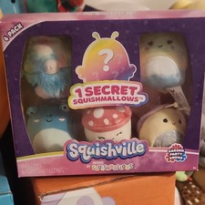 Squishmallows Squishville Mini Garden Party Squad 6 Pack Multicolor Washable