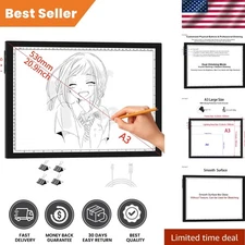 Precision A3 Light Board with 9 Dimmer Levels - Ideal for Sketching & Weeding