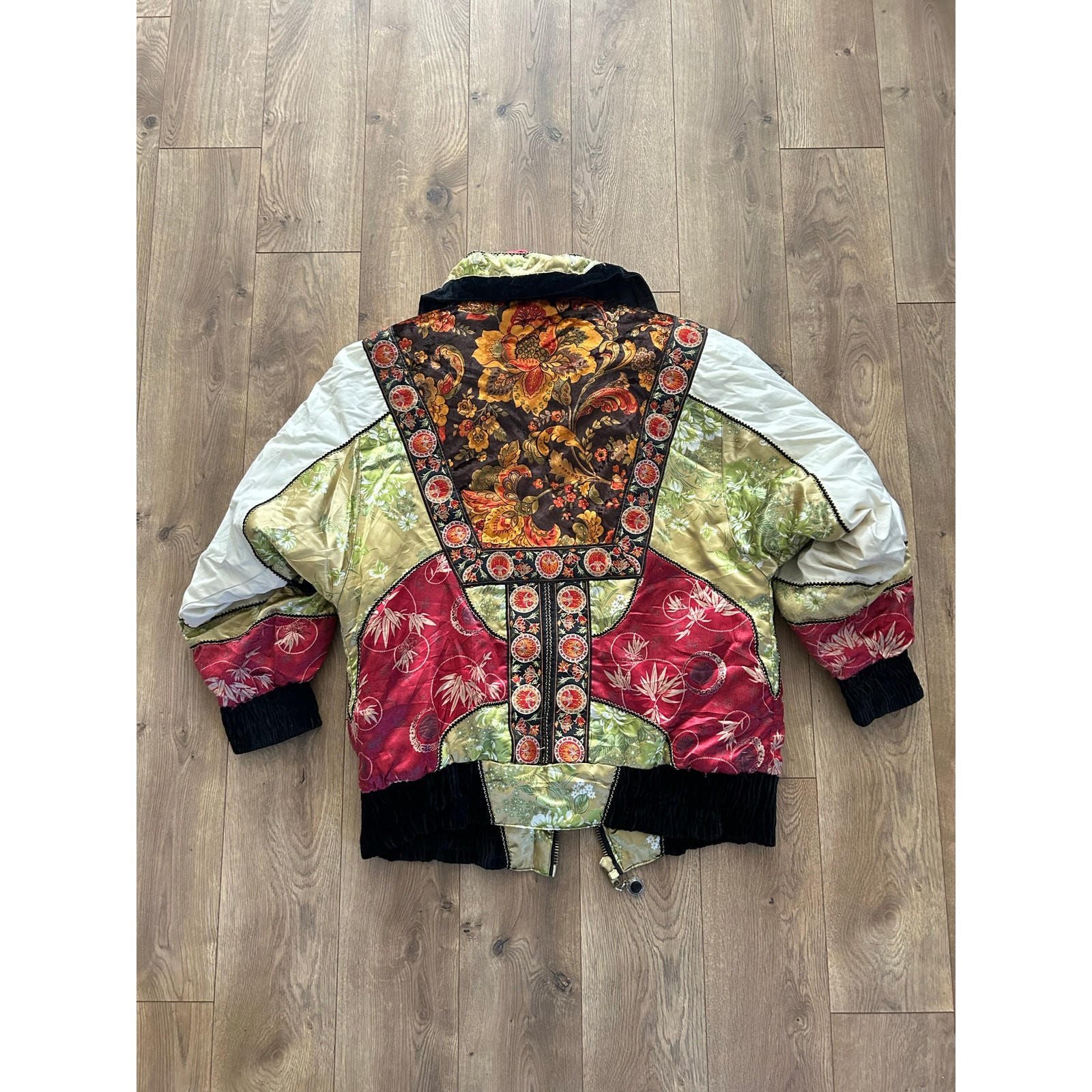 Vintage Patchwork Puffer Jacket - image 5