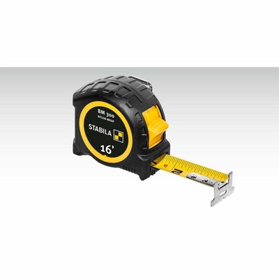 Stabila 30516 16ft Pocket Tape Measure BM 300 Imperial Two-Sided Scale