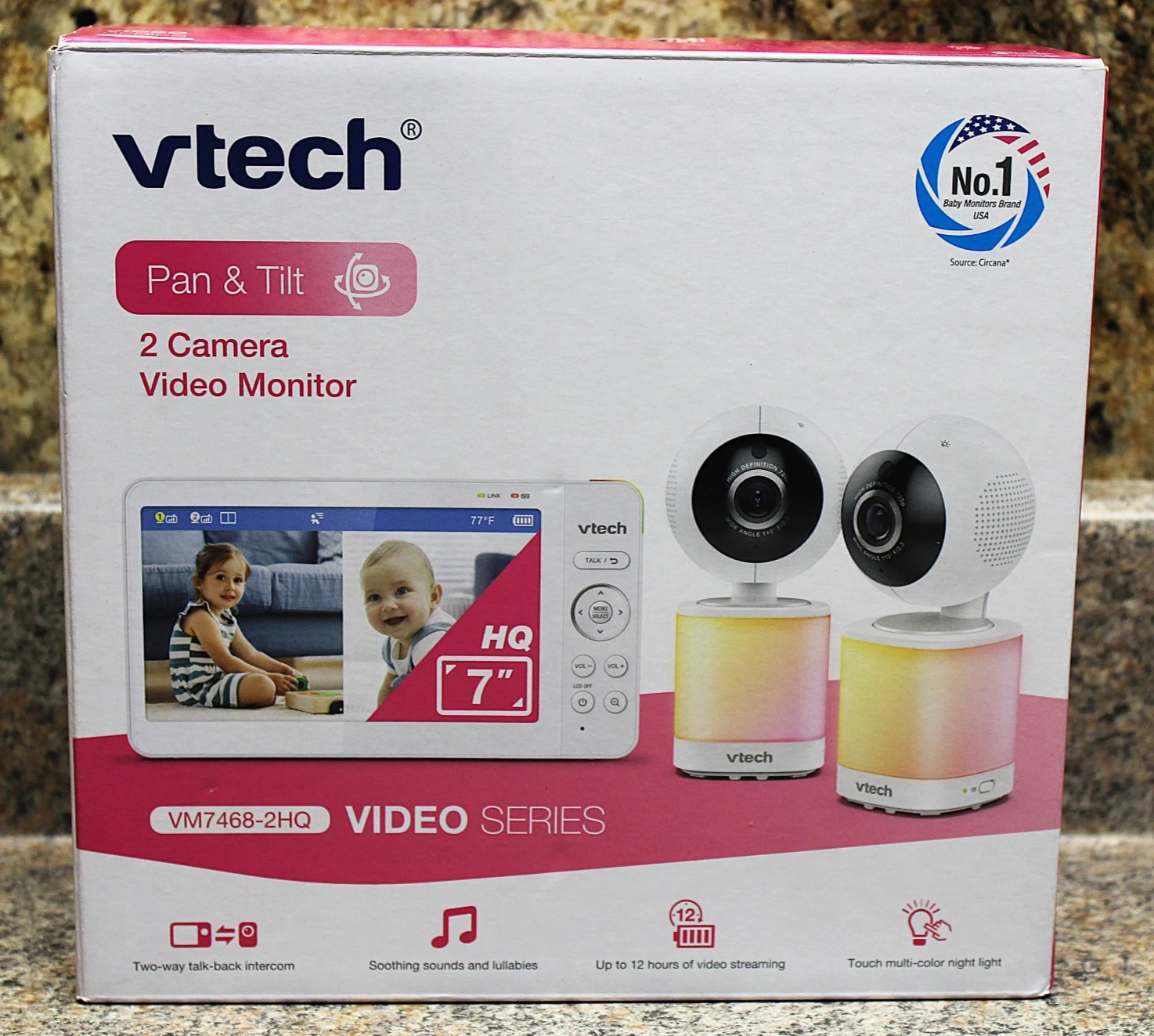Vtech Pan & Tilt 2 Camera Video Baby Monitor (VM7468-2HQ)
Opens in a new window or tab
