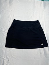 Women's Skirt Shorts, Adidas Black With Logo Athletic Wear Size M