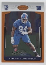2017 Certified Rookies Mirror Orange 17/199 Dalvin Tomlinson #187 0q3