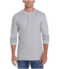 Weatherproof Mens Waffle Henley Shirt