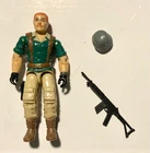 GI JOE: Crankcase (1985) 100% Complete with Helmet and Rifle! Excellent!