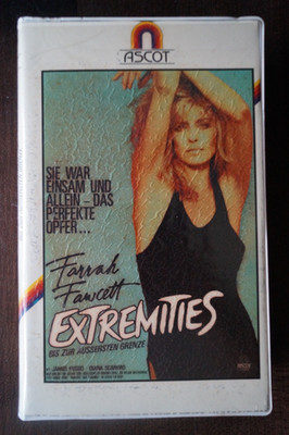 VHS Rarität: EXTREMITIES - BIS ZUR ÄUSSERSTEN GRENZE (1986)  m. Farrah Fawcett