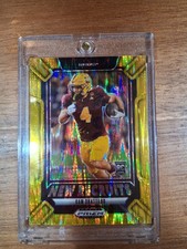 2025 Panini Prizm Draft Picks New Recruits- Cam Skattebo #10Gold Flash 39 /49- 