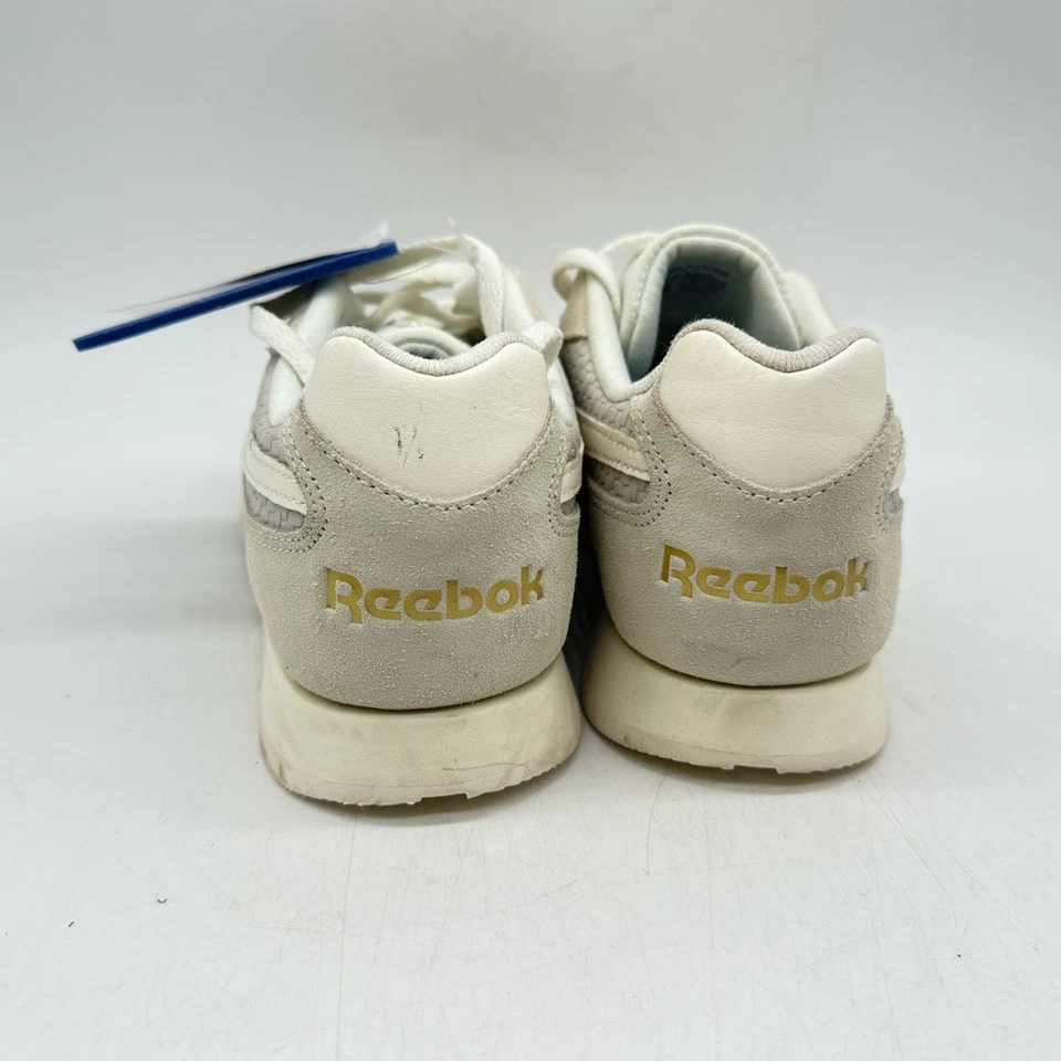 Zapatos clásicos de nailon para mujer Reebok talla 8,5 beige gris gamuza EE. UU. Foto 3 de 4