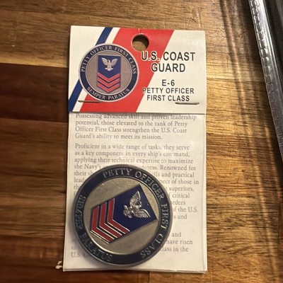 coast guard petty officer challenge coin E-6