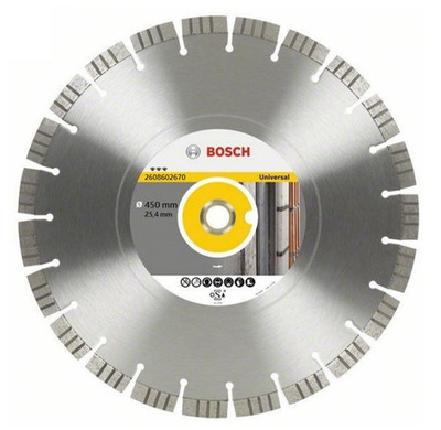 BOSCH Diamanttrennscheibe Best for UNIVERSAL Metall 450 x 25,4x3,6 mm 2608602670