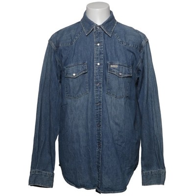American Eagle Outfitters, Jeanshemd, Größe: L, Blau, Baumwolle, Einfarbig #0V6