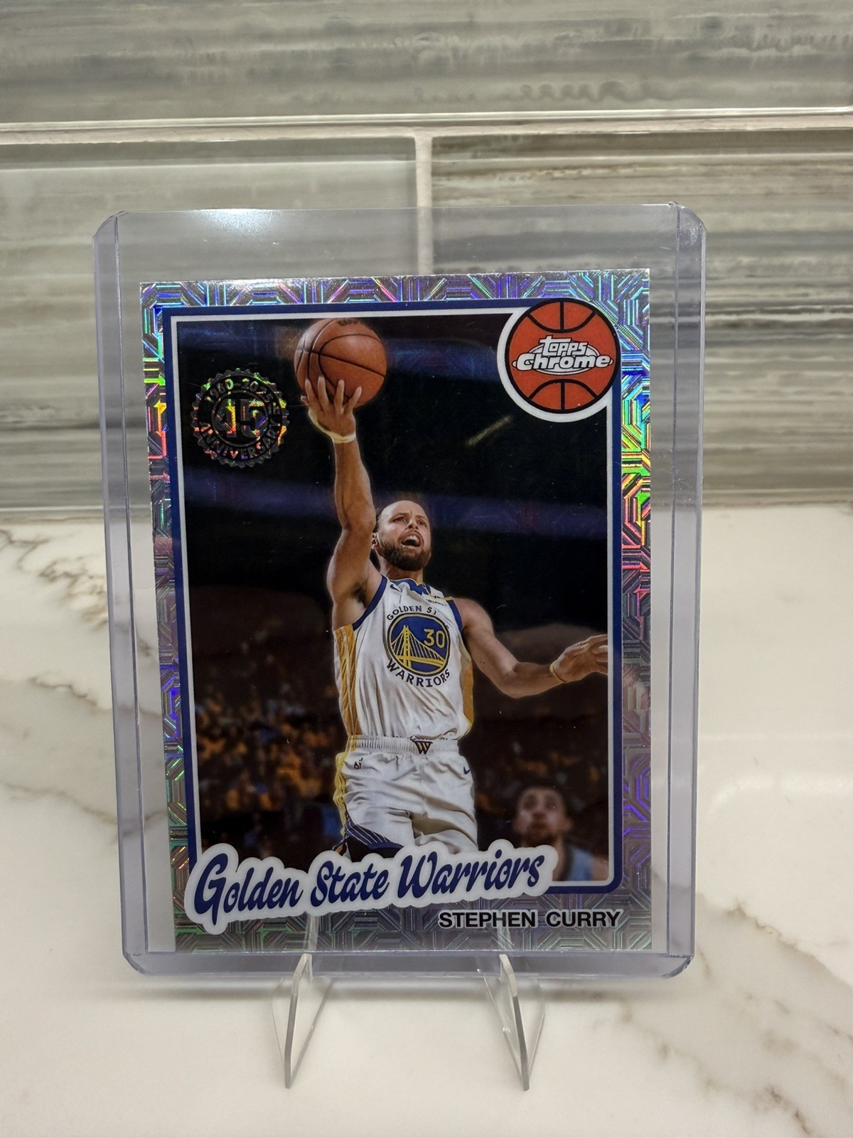 2025-26 Topps Stephen Curry 1980-81 Chrome Mojo Refractor #TC-SCU Warriors