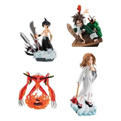Shaman King Petitrama Series Trading Figur 8 cm Over Soul Sortiment (4) Megaho