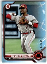 2022 Bowman Draft Leonardo Balcazar Sky Blue #/499 #BD-91