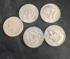 (5) Kennedy 40% Silver Halves,  5 coin lot. Mixed Years