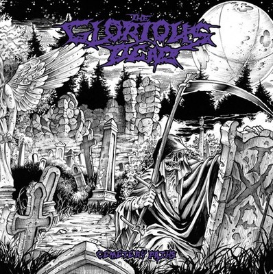 GLORIOUS DEAD - CEMETERY PATHS PURPLE/BLACK WITH WHITE SPLATTERS - Vi - G72z