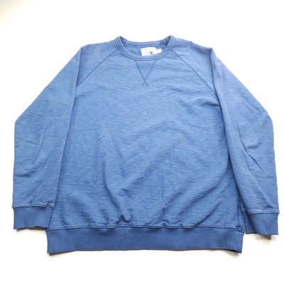 Guideboat Co Reliance Garments Heavy Crewneck Sweatshirt Blue Heather Men's XL