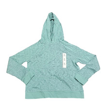 Cat and Jack Girls Hoodie Top Medium Size 8 Green Long Sleeves Pullover