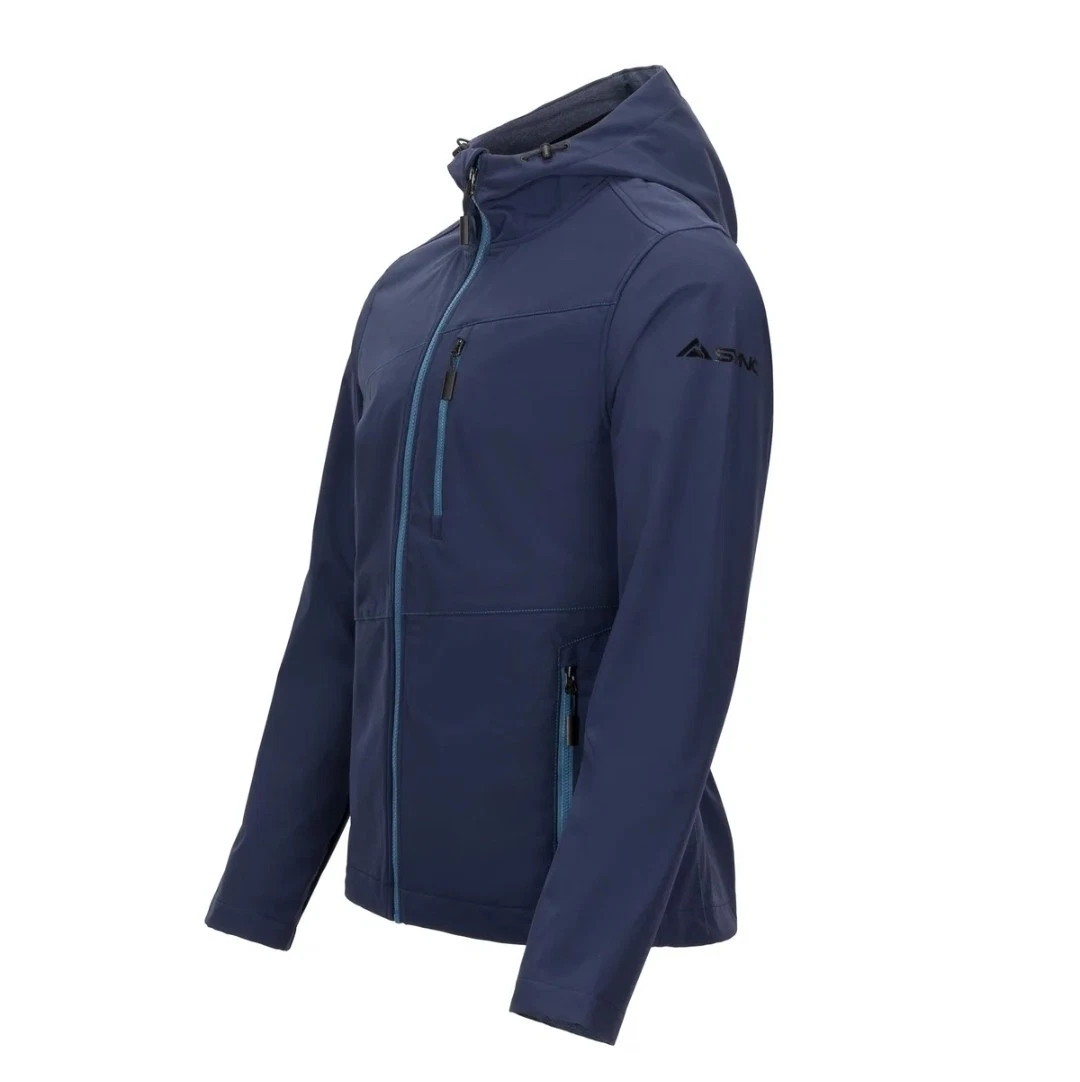 SYNC Championship Softshell Jacket Unisex Small Navy Blue Waterproof Breathable