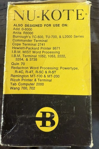 NU-KOTE #T91 -5pk For IBM Selectric Correctable Film Typewriter Ribbons NOS VTG - Picture 3 of 12