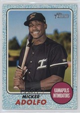 2017 Topps Heritage Minor League Edition Blue 42/99 Micker Adolfo #4 0t2