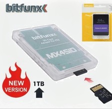 MX4SIO MicroSD Adapter Combo for Slim PS2 with 64MB Memory Card  Clear