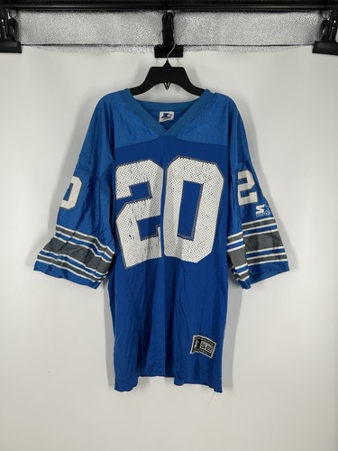 Barry Sanders Detroit Lions Vintage 90s Starter Jersey Made In USA Men