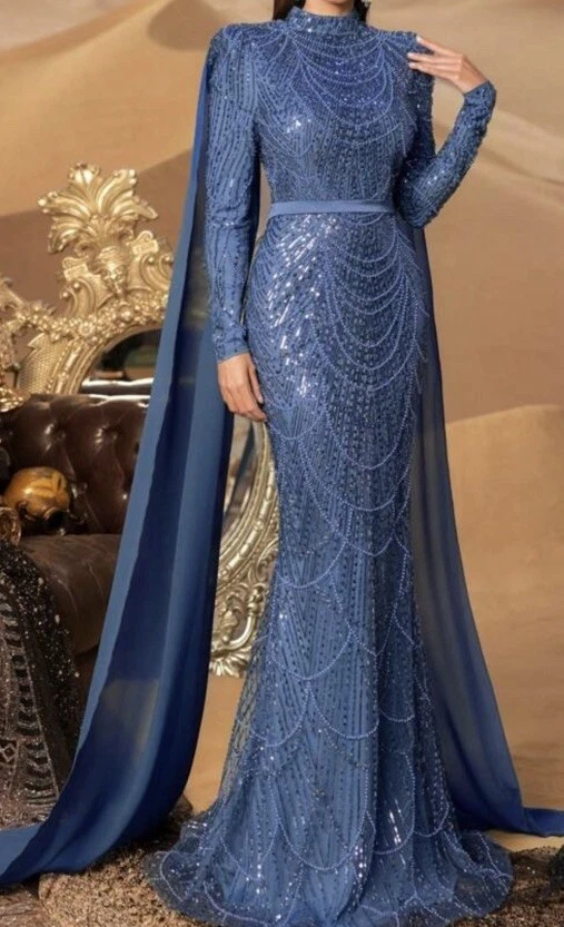 Long Sleeve Sheath Formal Dresses for Women for sale | eBay
