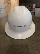 Casque de sécurité CLIMATEC Hard Hat - Blanc FULL BRIM, Made In USA