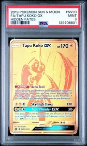 Tapu Koko GX SV93 Hidden Fates Shiny Vault Secret Rare