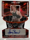 Larry Bird 2024 Leaf Press Pass Net Burners Red Cracked Ice Auto /4 NB-LB1