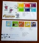 Great Britain: QEII - Occasions & The Secret of Life  - 2003 FDC's + Inserts