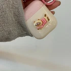 For AirPods 1 2 3 4 Pro 2 Pro 3 Kawaii 3D Cat Minimalist Protective Case