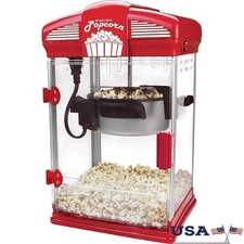 4-QT Theater Popcorn Popper Popcorn Maker Machine with Nonstick Popcorn Kettle