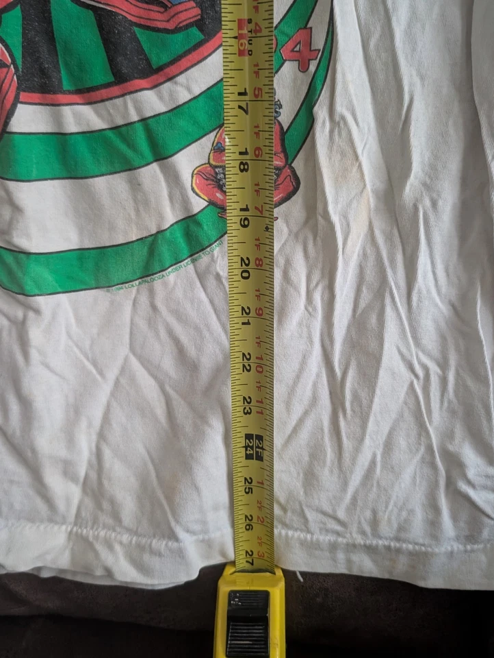 Camiseta Lollapalooza 1994 ORIGINAL Talla XL Puntada Única Años 90 De Colección Ninja Robot Foto 2 de 4