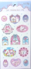 SYNAPSE JAPAN Cat Shining Day Masking Washi Sticker Sheet Flower Ribbon