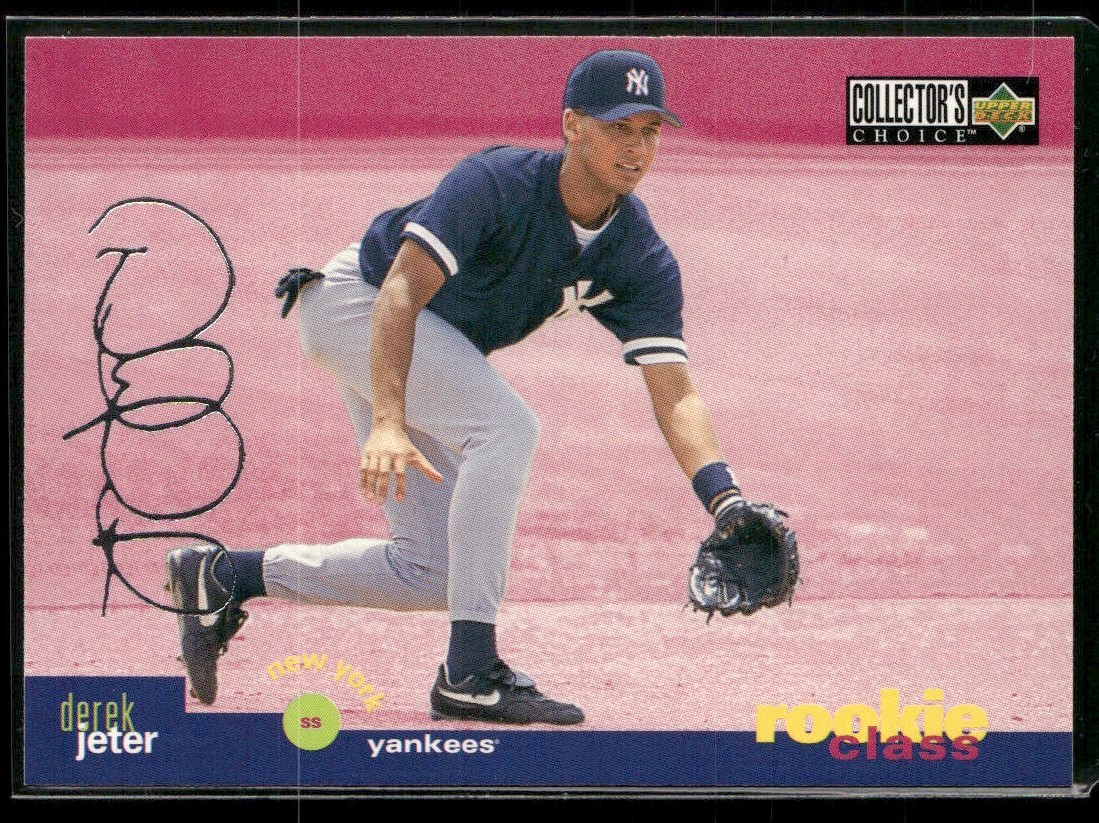 1995 Collector's Choice Rookie Class SILVER SIGNATURE #15 Derek Jeter
