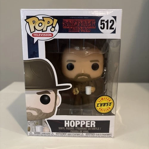 Funko Pop! Vinyl Television Stranger Things Hopper without Hat Chase #512