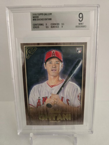 2018 Topps Gallery Shohei Ohtani #116 Rookie Wood Angels BGS 9 low pop