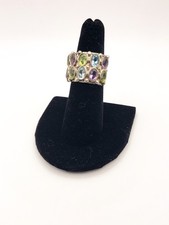 Colorful Gemstone 925 Sterling Ring