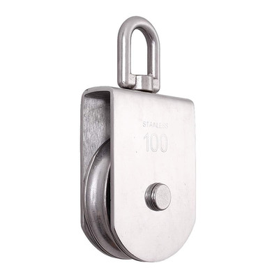 M100 Lifting Single Pulley Roller Loading 3300Ibs, 304Stainless Steel Heavy Duty