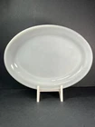 Vintage Anchor Hocking/Fire King 12” x 9" Milk Glass Oval Serving Platter Dish