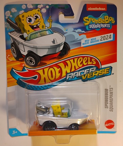 Hot Wheels Racer Verse SpongeBob SquarePants Driving Boat-Car In Single Pack