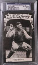 1973 TCMA Bill Dickey HOF NY Yankees Signed Autograph Baseball Card