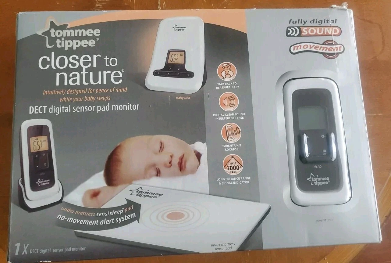Tommee Tippee Closer to Nature DECT Digital Movement Sensor Pad Baby Monitor