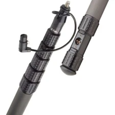 K-Tek KP9CCR 9' KlassicPro Graphite 6-Section Boompole with Internal XLR Cable